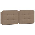 vidaXL Coussin de tête de lit cappuccino 140 cm similicuir