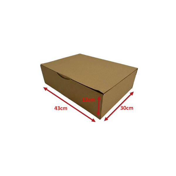 50 Boites postales cartons 43 x 30 x 12 cm (430x300x120mm)
