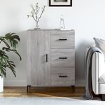 vidaXL Buffet sonoma gris 69 5x34x90 cm bois d'ingénierie