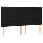 vidaXL Sommier à lattes de lit avec matelas Noir 200x200 cm Tissu
