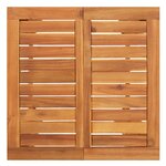 vidaXL Ensemble de bar de jardin 3 Pièces marron bois massif acacia rotin