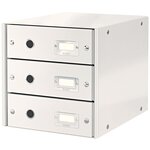 Leitz armoire à tiroirs wow blanc 3 tiroirs