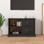 vidaXL Meuble TV noir 73x35 5x47 5 cm bois d'ingénierie