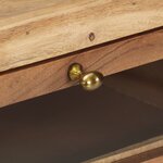 vidaXL Table console 90x35x76 cm Bois d'acacia massif