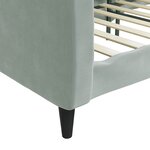 vidaXL Lit de repos gris clair 90x190 cm velours