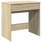 vidaXL Coiffeuse avec miroir chêne sonoma 73x46 5x120 cm