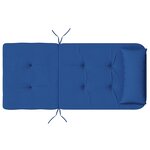 vidaXL Ensemble de coussins bleu Bleu Coton  Bois Standard