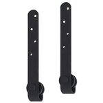 vidaXL Kit mini de porte d'armoire coulissante Acier au carbone 122 cm