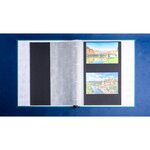 Album Photo Classeur 60 Pages Noires Officebyme - Bleu Canard - Exacompta