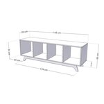 Meuble de rangement NABOSKY turquoise 1x4
