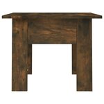 vidaXL Table basse Chêne fumé 55x55x42 cm Aggloméré