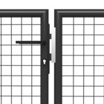 vidaXL Portillon Acier 350x100 cm Anthracite