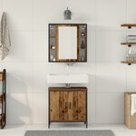 vidaXL Ensemble de meubles de salle de bain 2 pièces en bois ancien