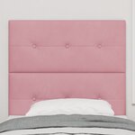 Tête de lit LED vidaXL Rose 100 cm Velours