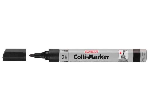 Marqueur permanent 'collimarker' pointe ogive 1-4 mm noir herlitz