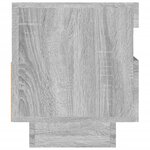 vidaXL Meuble TV avec lumières LED sonoma gris 80x35x40 cm