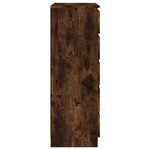 vidaXL Commode Chêne fumé 60x36x103 cm Bois d'ingénierie