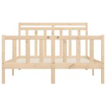 vidaXL Cadre de lit sans matelas bois massif de pin 160x200 cm