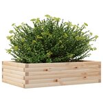 vidaXL Jardinière 90x60x23 cm bois de pin massif