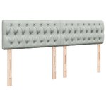 vidaXL Sommier à lattes de lit et matelas Gris clair 180x200cm Velours