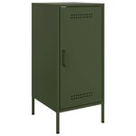 vidaXL Buffet vert olive 36x39x79 cm acier laminé à froid
