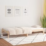 vidaXL Lit de jour sans matelas 80x200 cm bois de pin massif