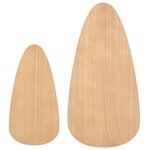 vidaXL Ensemble de tables basses 2 Pièces Bois de pin massif Marron