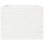 vidaXL Jardinière blanc 110x60x49 5 cm bois de pin massif