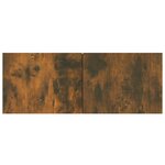 vidaXL Meubles TV 4 Pièces chêne fumé 80x30x30 cm bois d'ingénierie