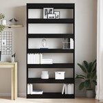 vidaXL Bibliothèque Chêne noir Bois d'ingénierie 100 x 30 x 198 cm