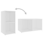 vidaXL Meubles TV 2 Pièces Blanc 72x35x36 5 cm Bois d'ingénierie