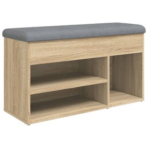 vidaXL Banc à chaussures chêne sonoma 82x32x45 5 cm bois d'ingénierie
