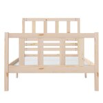 vidaXL Cadre de lit sans matelas bois massif