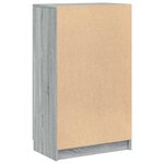 vidaXL Meuble à chaussures Sonoma gris 59x35x100 cm Bois d'ingénierie