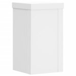 vidaXL Supports pour plantes 2 Pièces blanc 10x10x18 cm bois d'ingénierie