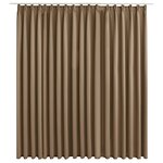 vidaXL Rideau occultant avec crochets Taupe 290x245 cm