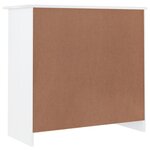 vidaXL Buffet ALTA blanc 77x35x73 cm bois massif de pin