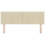 Tête de lit vidaXL capitonnée en crème 140 cm en tissu