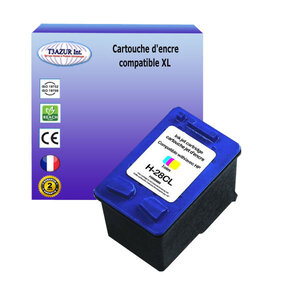 Cartouche compatible avec HP Psc 2110, 2110v, 2110xi, 2115 remplace HP 28 -  Couleur - 18ml - T3AZUR