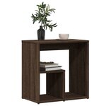 vidaXL Table d'appoint Chêne marron 50x30x50 cm Bois d'ingénierie