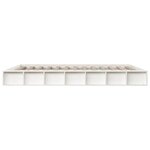 vidaXL Cadre de lit sans matelas blanc 160x200 cm bois massif