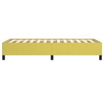 vidaXL Cadre de lit sans matelas vert 100x200 cm tissu