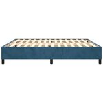 vidaXL Cadre de lit sans matelas bleu foncé 160x200 cm velours