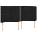 vidaXL Sommier à lattes de lit matelas et LED Noir 200x200 cm Velours