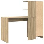 vidaXL Bureau avec rangement en chêne Sonoma