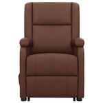 vidaXL Fauteuil Marron Similicuir