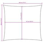 vidaXL Parasol en tissu oxford carré 4 5x4 5 m anthracite
