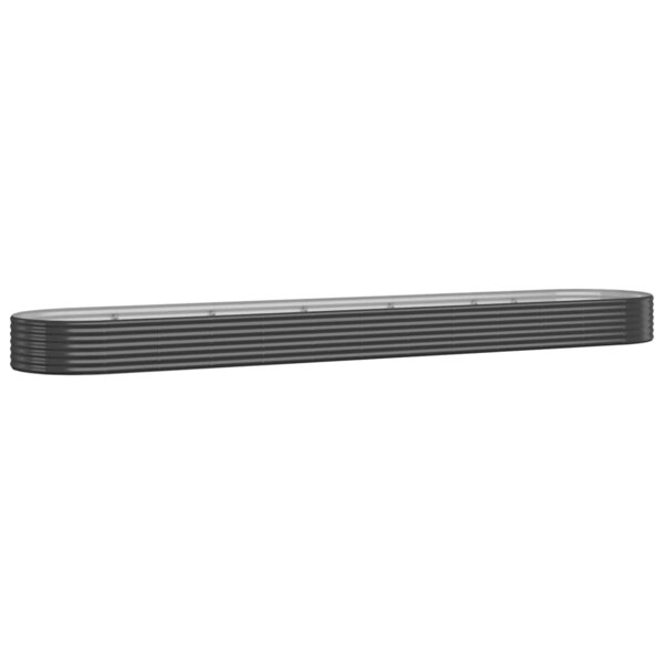 vidaXL Lit surélevé de jardin Acier enduit de poudre Anthracite
