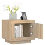vidaXL Table basse chêne sonoma 51x50x45 cm bois d'ingénierie