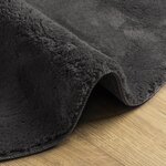 vidaXL Tapis "HUARTE" à poils courts doux et lavable anthracite 100x200 cm